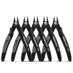 Bündigschnittzange, 5 Stück, Zoll Kleine Drahtschneider, BOOSDEN 170 Fräser Fräser Mikroschneider, für Handwerk, Modelle, Kabelbinderschere, Zange, Elektronische Seite (BSD-T045)