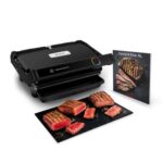 Tefal OptiGrill Elite XL Kontaktgrill, automatische Garzeitanpassung, perfekte Ergebnisse, 16 Programme, digitales Display mit Garstufenanzeige, abnehmbare XL-Platten, Elektrogrill, schwarz, GC760812
