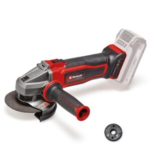 Einhell Akku-Winkelschleifer TE-AG 18/115 Q Li-Solo Power X-Change (18V, ÿ115 mm, 28 mm Schnitttiefe, Quick Fix Nut, ohne Trennscheibe, ohne Akku)