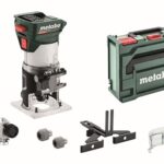 metabo Akku-Kantenfräse FMV 18 LTX BL 8-18V, Brushless-Motor, 4800-29000 U/min, 6/8 mm Spannzange, metaBOX 145 L, präzise Tiefeneinstellung, ergonomisch - für Holz und holzähnliche Werkstoffe