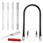 Laubsäge Set Laubsägebogen Metall Feinsäge Holz mit 8 Sägeblätter(4#6#8#10#) Laubsägen Mit Holzgriff für Metall und Holz Präzise Schnitte Gravur Kunsthandwerk Bügelsäge klein Laubsägeblätter 10 Stück