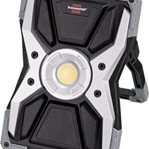 Brennenstuhl Akku LED Arbeitsstrahler RUFUS/Arbeitsleuchte für Werkstatt (Baustrahler mit Powerbank-Funktion, inkl. Ladekabel, Gehäuse aus Aludruckguss, 3000lm, IP65)