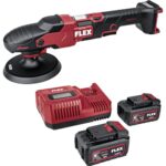 Flex Akku-Rotationspolierer 18 V PE 150 18-EC Set (mit Gasgebeschalter, einfache Drehzahlverstellung, ergonomisch) 533019