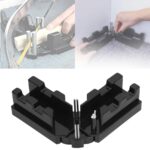 Glomora Gehrungs- und Schnittbox, 2-in-1-Gehrungsbox, Gehrungsmess-Schneidewerkzeug mit Winkelhalbierende, praktischer Helfer zum Schneiden von Höhen, entworfen für Heimwerker und Handwerker