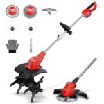 2-IN-1 Gartenfräse Kompatibel Mit Makita Akku 18V, Wohnmobil Elektisch, Bodenhacke & Rasentrimmer Set, Gartenfräse 980W, Bodenhacke Ackerfräse Kultivator, Elektro Hack, Motorhacken (ohne Akku)