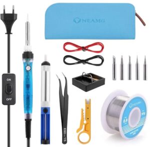 OneAmg 13-in-1 Lötkolben-Set mit digitaler Temperaturregelung (60W)