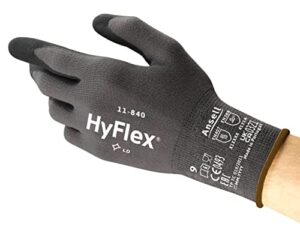 Ansell HyFlex 11-840 Montagehandschuhe mit Nitrilschaum-Beschichtung (3 Paar)