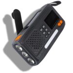 Alkia Notfallradio, Kurbelradio, FM/DAB+/DAB tragbares Solarradio mit 4000mAh Powerbank, Telefon-Ladegerät, USB-Ladung, Handkurbel, SOS Alarm, 3-Modus-Taschenlampe, für Outdoor, Camping (Grau schwarz)