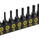 LEXIVON Torx Bit set 13-teiliges T4, T5, T6, T7, T8, T9, T10, T15, T20, T25, T27, T30, T40, Tamper Resistant bitsatz, für bosch, makita, milwaukee, und andere Bohrer (LX-301)
