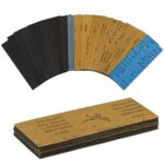 80 Stück Profi Schleifpapier Set, 150 240 320 400 600 800 1000 1500 2000 3000 Körnung Trockenes Nasss Schleifpapier für Metall Holzmöbel Lack Auto Wand Glas Schleifen Finishing(23 x 9,3 cm)
