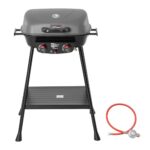 Royal Gourmet 2- Brenner Gasgrill kleiner Balkon-Picknick-Grill, 5 kW Grillwagen für Garten und Camping mit leicht demontierbaren Grillständer