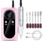 NVOQILIN Bohrmaschinen-Set, 45000 U/min, elektrische Bohrmaschine mit Bohrern, geräuscharm, einfach zu bedienende Feilmaschine