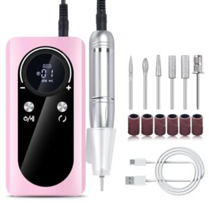 NVOQILIN Bohrmaschinen-Set, 45000 U/min, elektrische Bohrmaschine mit Bohrern, geräuscharm, einfach zu bedienende Feilmaschine