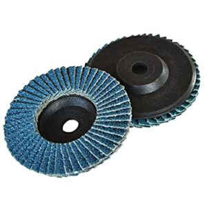 5 Stück Fächerscheibe ø: 75 mm, Körnung: 120, Aufnahme: 10 mm - passendes Zubehör für viele Akku Winkelschleifer und Druckluft-Geräte