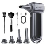 WOLFBOX MF100 Electric Air Duster-150000RPM Super Power Cordless Air Duster, wiederaufladbare Luftgebläse, 3-Gang einstellbare Mini-Gebläse, Staubgebläse für Computer, Tastatur, Outdoor, Haus und Auto