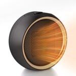 Heizlüfter Energiesparend für Innenräume – Tragbarer Elektroheizer mit 2S Schnellaufheizung & PTC-Keramik, Kippschutz/Überhitzungsschutz, Ultraleiser Mini Heizlüfter für Schlafzimmer, Bad und Büro