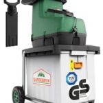 GARDEBRUK® Leisehäcksler 3100 W max. 45 mm Aststärke Elektrisch 60 L Auffangbox Walzenhäcksler Gartenhäcksler Schredder