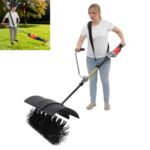 2-in-1 Kehrmaschine mit Gebläse, Elektrisch Motorbesen 55cm Bürstenbreite,Schneeschieber Kehrbesen Schneefräse Laubbläser, für Die Reinigung Von Rasen Laub Kunstrasen Gras und Schotter