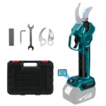 Akku Astschere Elektrische Gartenschere Drahtlose 65mm für Makita 18V Bürstenlosen Motor Elektrisch Astsäge Batterie Schere LCD zum Beschneiden von Bäumen Obstbäumen (ohne Akku und Ladegerät)