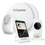 Babysense Video-Babyphone mit 2,4-Zoll-Bildschirm und Babybewegungsmonitor mit Echtzeit-Benachrichtigungen, kontaktlos, 2-in-1, Nur für den Heimgebrauch