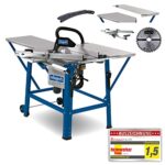 Scheppach Tischkreissäge TS310 | 230V Anschluss | 2200W Leistung | Sägeblatt Ø315mm | Schnitthöhe 83 mm | mit Tischverbreiterung, 2. Sägeblatt, Führungsschiene & Schiebeschlitten | schwenkbar bis 45°