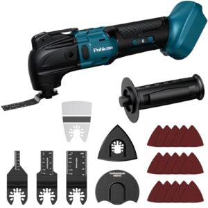 Oszillationswerkzeug Akku, Multifunktionswerkzeug für Makita 18V Akku, 6 Einstellbare Geschwindigkeiten Multitool, Multimaster zum Entfernen, Schaben, Schneiden (Ohne Batterie)