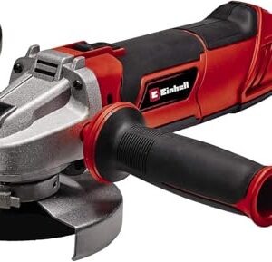 Einhell Winkelschleifer TE-AG 125/1010 CE Q (1010 Watt, Schnellspannmutter, elektr. Drehzahleinstellung, flacher Metallgetriebekopf, Scheibenschutz, ohne Trennscheibe)