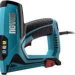 Novus Elektrotacker J-150 (für Feindrahtklammern bis 14 mm und Nägel bis 16 mm und Hammertacker Klammern H, Gewicht: 1,6 kg, Farbe Blau, Handtacker, Tackerpistole) 031-0360