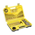 Dewalt 100-tlg. Zubehör Set DT71563 (für Schnellspann- und Zahnkranzbohrfutter, inkl. Stein-, Holz und Metallbohrer verschiedener Durchmesser, Schrauberbits, Steckschlüsseln, Lochsägen, Bithalter)