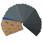 Schleifpapier Set, Nass und Trocken Sandpapier 23 x 9 cm, Körnung 400 600 800 1000 1200 1500 2000 2500 3000, Fein Schleifpapier für Auto Metall Holz Lack Wände Glas Schleifen Finishing (36 Stück)