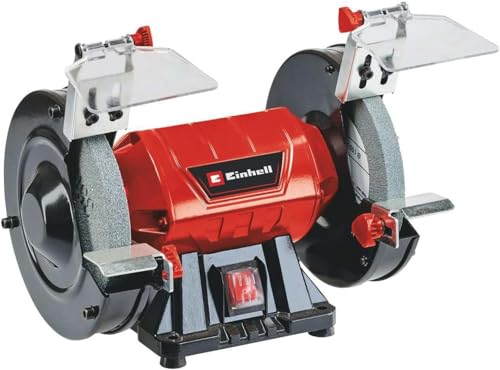 Einhell Doppelschleifer TC-BG 150 (max. 150 W, Ø150 x ø32 x 16 mm Schleifscheiben, Funkenschutz, Formkorrekturen und Anschliffe, inkl. Grob- und Feinschleifscheibe K36/K60)