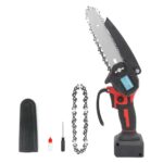 Akku Kettensäge für Einhell 18V Akku, 550W Handkettensäge Klein mit 2 Ketten, Motorsäge,Astkettensäge,Batteriebetriebene 6 Zoll Mini-Kettensäge zum Holzschneiden und Baumbeschneiden （Ohne Akku）