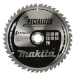 Makita B-64630 EFFICUT Kreissägeblatt Ø 260 x 2,15 x 30 mm, 45 Zähne, 10° Zahnwinkel, für saubere und schnelle Schnitte in Holz, für Akku-Handkreissägen und Akku-Kappsägen