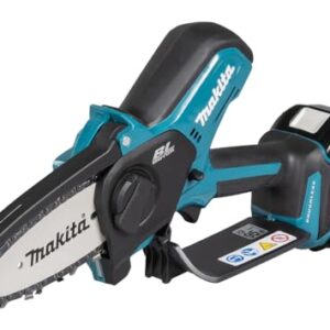 Makita DUC101RF06 Akku-Astsäge 18V inkl. Schnellladegerät DC18RC und Akku BL1830B 3,0 Ah + 2x Ersatzkette (1910V6-4) + Holster (1913K4-9)