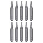 QUARKZMAN 10 Stück H2,0 Sechskant Schraubendreher Bit Set, Bitsatz 4mm Sechskantschaft 28mm Länge Magnetisch Sechskant Kopf Hex Bits S2 Stahl Werkzeugset Elektroschrauber Akkuschrauber