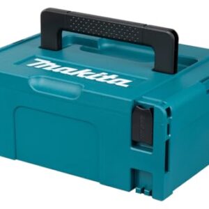Makita 821550-0 MAKPAC Größe 2 Systemkoffer, Werkzeugkoffer, Transportkoffer, verknüpfbar an Koffersystem, mit Tragegriff, 395 x 295 x 163 mm (LxBxH)