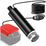 Tauchpumpe Kompatibel mit Milwaukee M18 Batterie, 30L/min, Lift 15FT, 120W angetriebene Wasserpumpe, Tiefbrunnen Transferpumpe für Garten, Camping, Pool, Fischtank