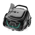 WYBOT Poolroboter Akku mit 120 Min Laufzeit & Doppelfiltersystem-Für Aufstellpools bis 100 m²,Bodenreiniger für Pools mit Effizienter Staubsauger-Funktion,Dunkelgrün