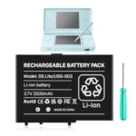 DSL NDSL Akku, USG-003 Batterie, 2500mAh 3.7V wiederaufladbare Li-Ion Ersatzbatterie, Kompatibel mit Nintendo DS Lite NDS Lite + Reparaturwerkzeug (Nicht für DSi, DSi XL und DSi LL)
