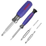 WORKPRO 2-teiliges Multi Schraubendreher Set, 6-in-1 Umsteckschraubendreher & 4-in-1 Präzisionsschraubenzieher mit Kreuz/Schlitz Multibits, für Heimwerker, Feinmechanik und DIY