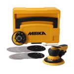 Mirka DEROS II 5650 Exzenter-Schleifer Schleifmaschine mit Absaugung für Ø 125 & 150mm Schleifpapier / 5,0mm Hub Maschine für staubfreies Schleifen von Holz, Trockenbau & Metall / MID5650404CA