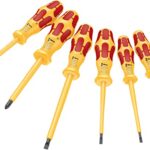 Wera '05051575001 1060 i/1062 i/6 Schraubendrehersatz Kraftform VDE, 6-teilig, Gelb/Rot