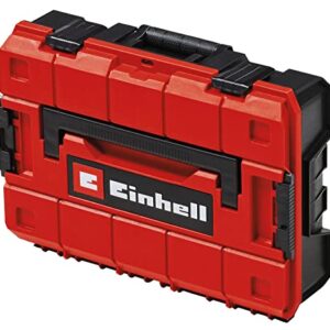 Original Einhell E-Case S-F Systemkoffer (max. 25 kg, universelle Aufbewahrung und Transport von Zubehör und Werkzeug, stapelbar, verknüpfbar, inkl. Schaumstoffeinlage)