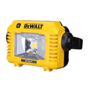 Dewalt LED Akku-Baustellenleuchte DCL077 (sehr hohe Lichtstärke von bis 2.000 Lumen, robuster Multi-Positionsgriff, IP54, mit Stativaufnahme 1/4" und 5/8", Lieferung ohne Akku und Ladegerät)