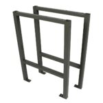 TRUTZHOLM Werktisch Untergestell Paar Werkbank 200kg schwarz (Schwarz)