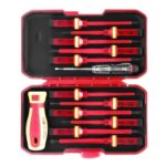 13 Stück Elektriker Werkzeug Set Schraubenzieher Set, Isolierung Elektro Werkzeug Schraubendreher Set, Magnetisch Schraubendreher Set Elektriker Elektriker Schraubendreher