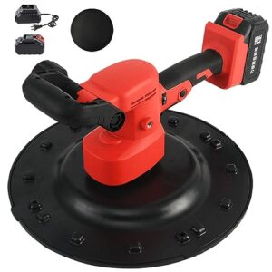 TAHALI Elektrischer Trockenbauschleifer, handgehaltener Trockenbauschleifer mit Variabler Geschwindigkeit, Betonzementmörtelkelle, Wandoberflächenglättungspoliermaschine