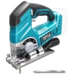 DEDRA Akku-Stichsäge 18V, im Karton ohne Akku & Ladegerät, bis zu 2500U/min Ergonomisches Leichtgewicht, mit LED-licht, 25mm Hubhöhe, Geeignet Für Holz, Metall, PVC