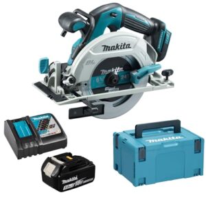 Makita DHS 680 RT1J Akku Handkreissäge 18 V 165 mm Brushless + 1x Akku 5,0 Ah + Ladegerät + Makpac
