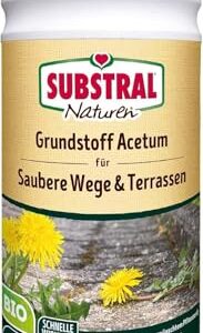 Substral Naturen Grundstoff Acetum, 1 L - unterstützt die Unkrautbeseitigung auf Wegen, Terrassen oder Hauszufahrten
